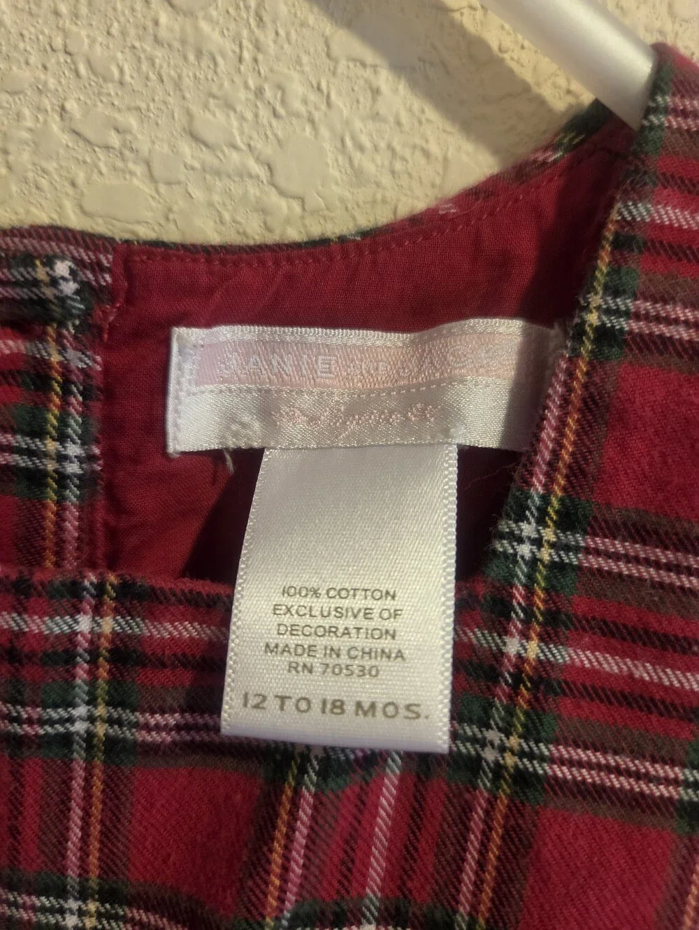 Janie & Jack Red Plaid Dress